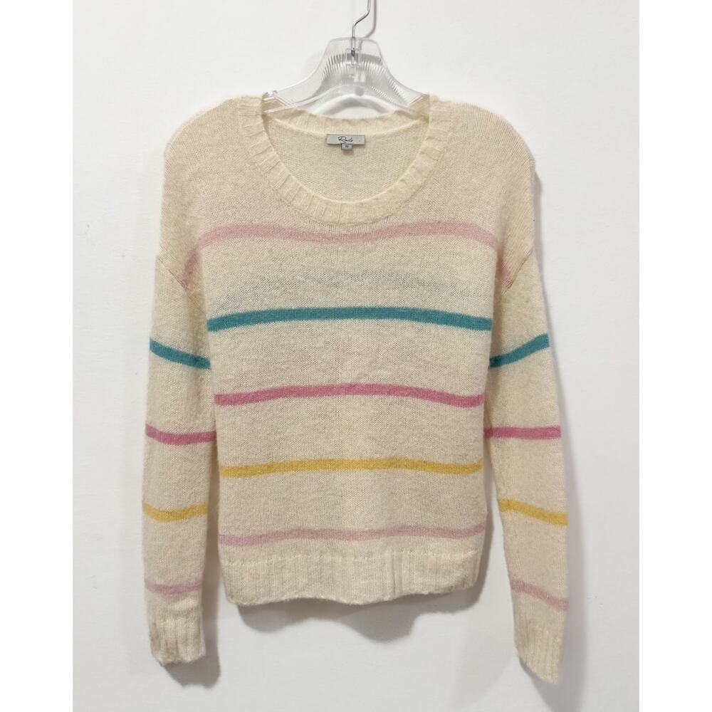 Rails - Women's Perci Sweater in Sorbet Stripe - Fuzzy, Long Sleeve (XS)